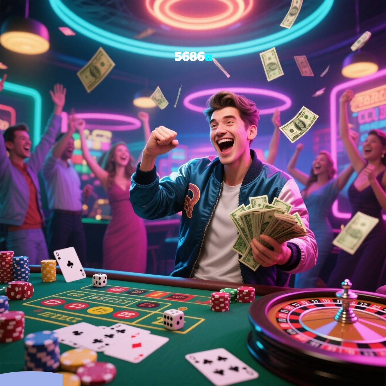 5686a：Jogue slots, aposte no futebol e vença em grandes mesas de poker!