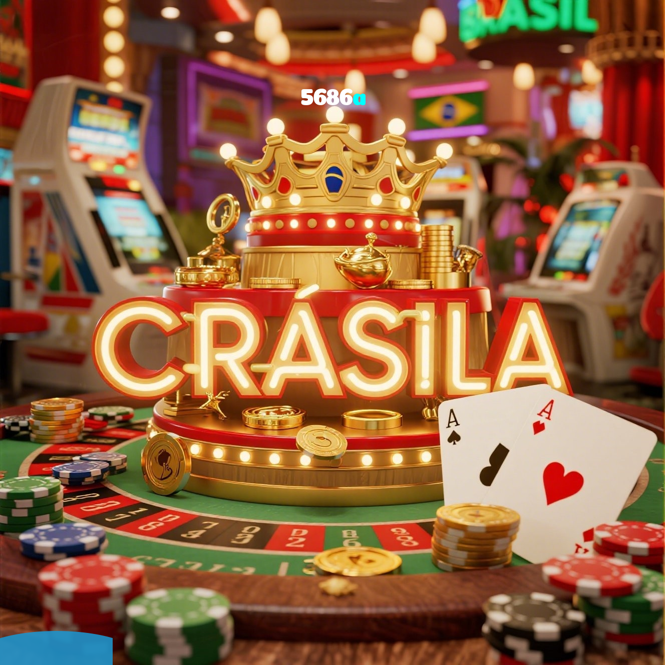5686a：Mostre suas habilidades e vença nas mesas de poker online!